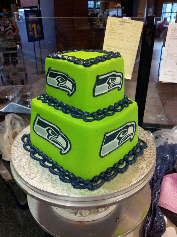 Seattle Seahawks Birthday Cake Seattle Seahawks Birthday Cake