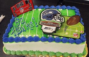 Seattle Seahawks Cake