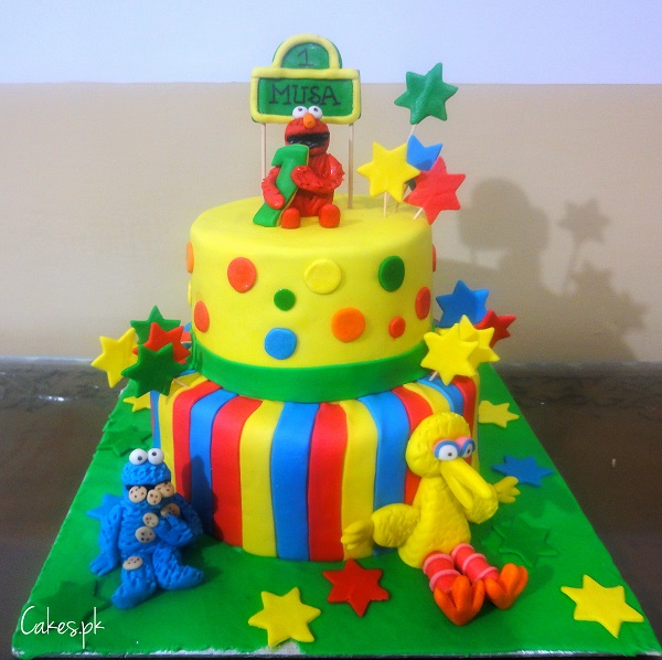 Sesame Street Birthday Cake