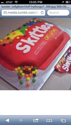 Skittles Cake