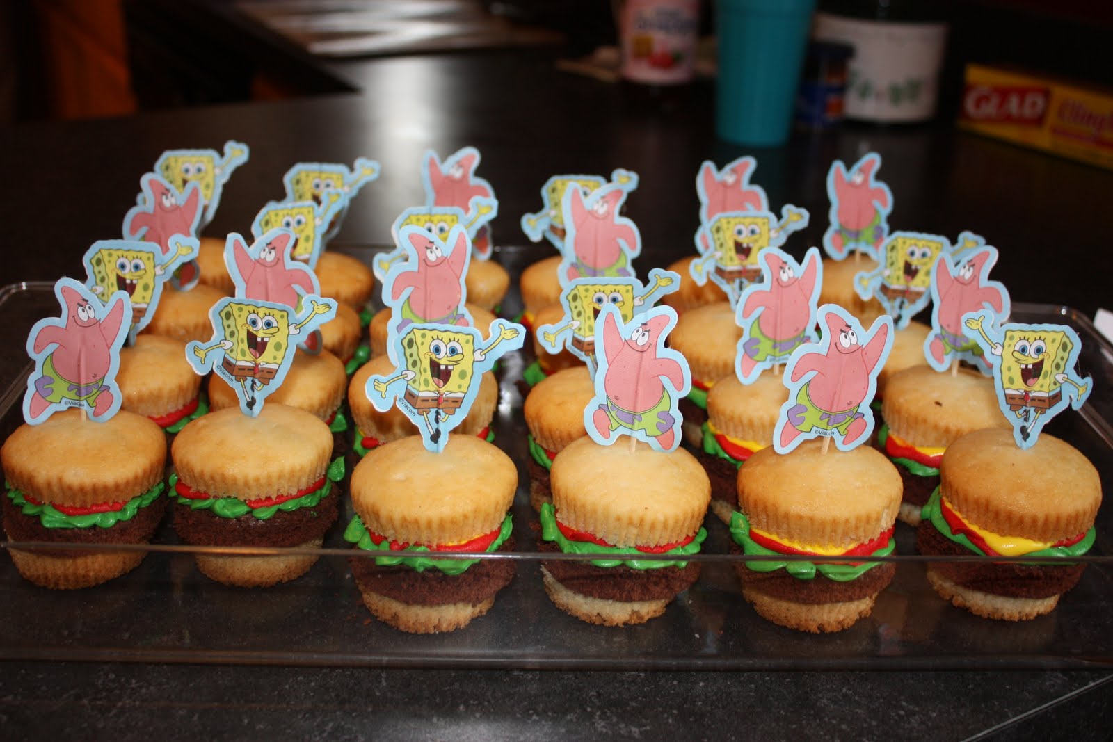 Spongebob Krabby Patty Cupcake