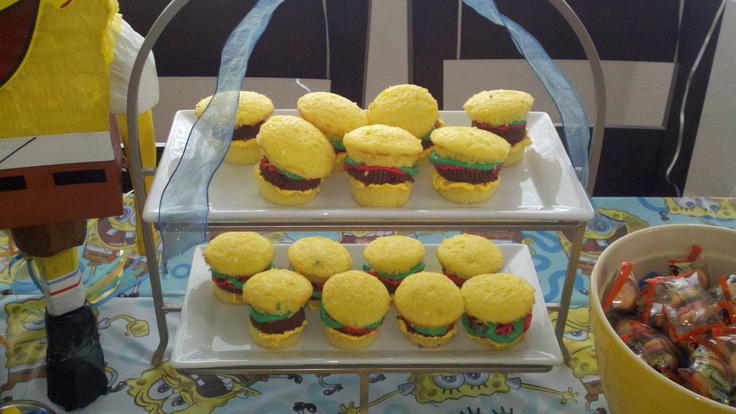 Spongebob Krabby Patty Cupcakes Party