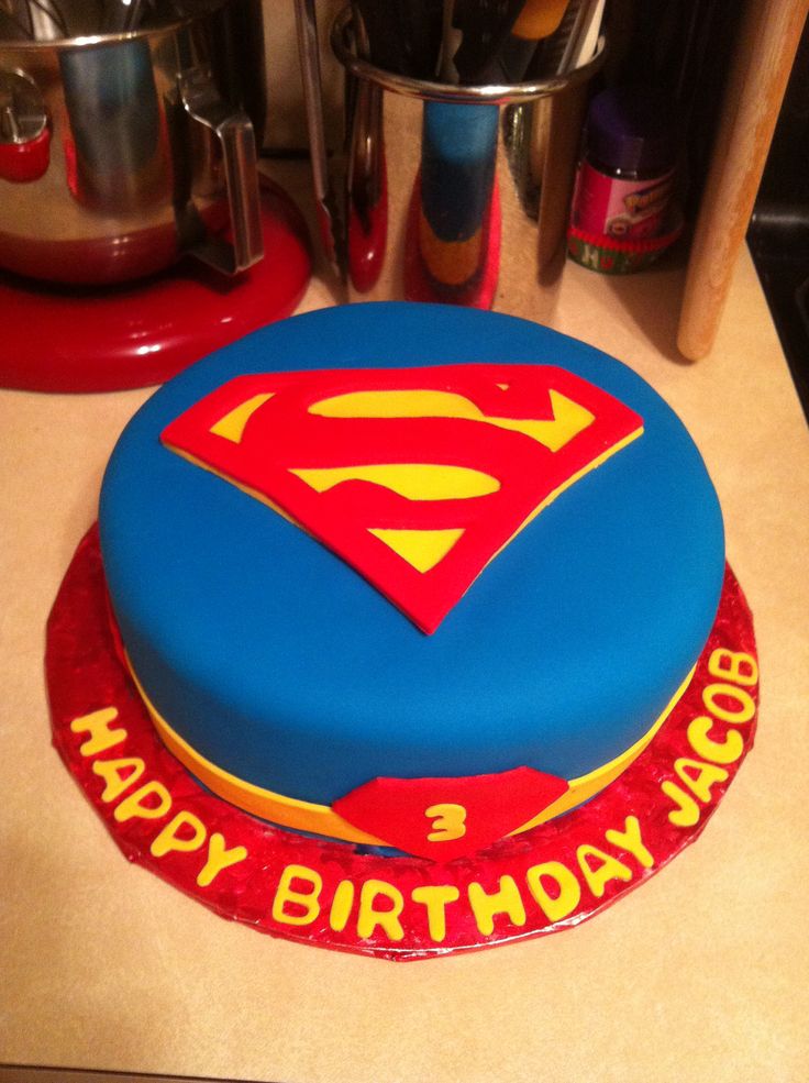 Superman Birthday Cake Ideas