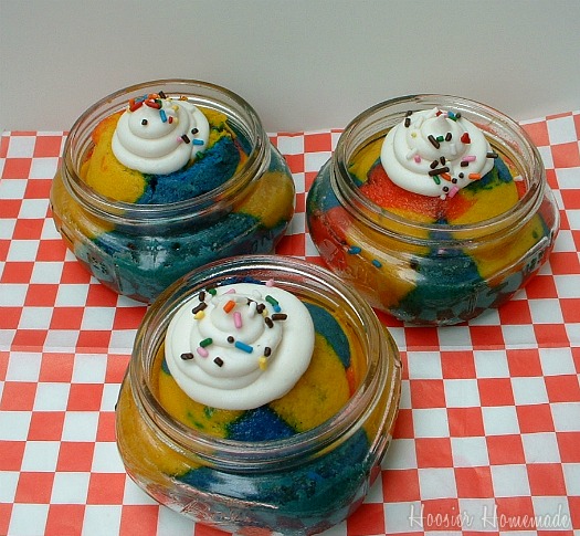 Superman Ice Cream Cupcakes