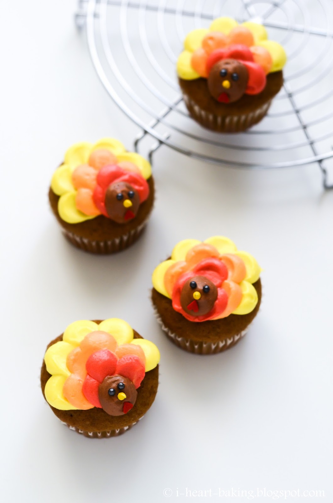 Thanksgiving Turkey Cupcakes