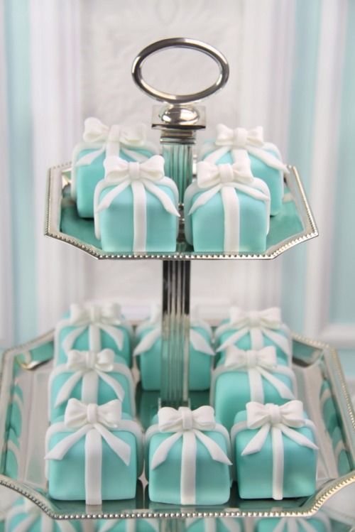 Tiffany Blue Mini Cakes Tiffany Blue Mini Cakes