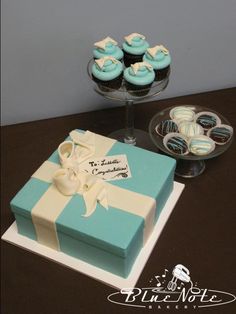 Tiffany & Co. Baby Shower Cake Tiffany & Co. Baby Shower Cake