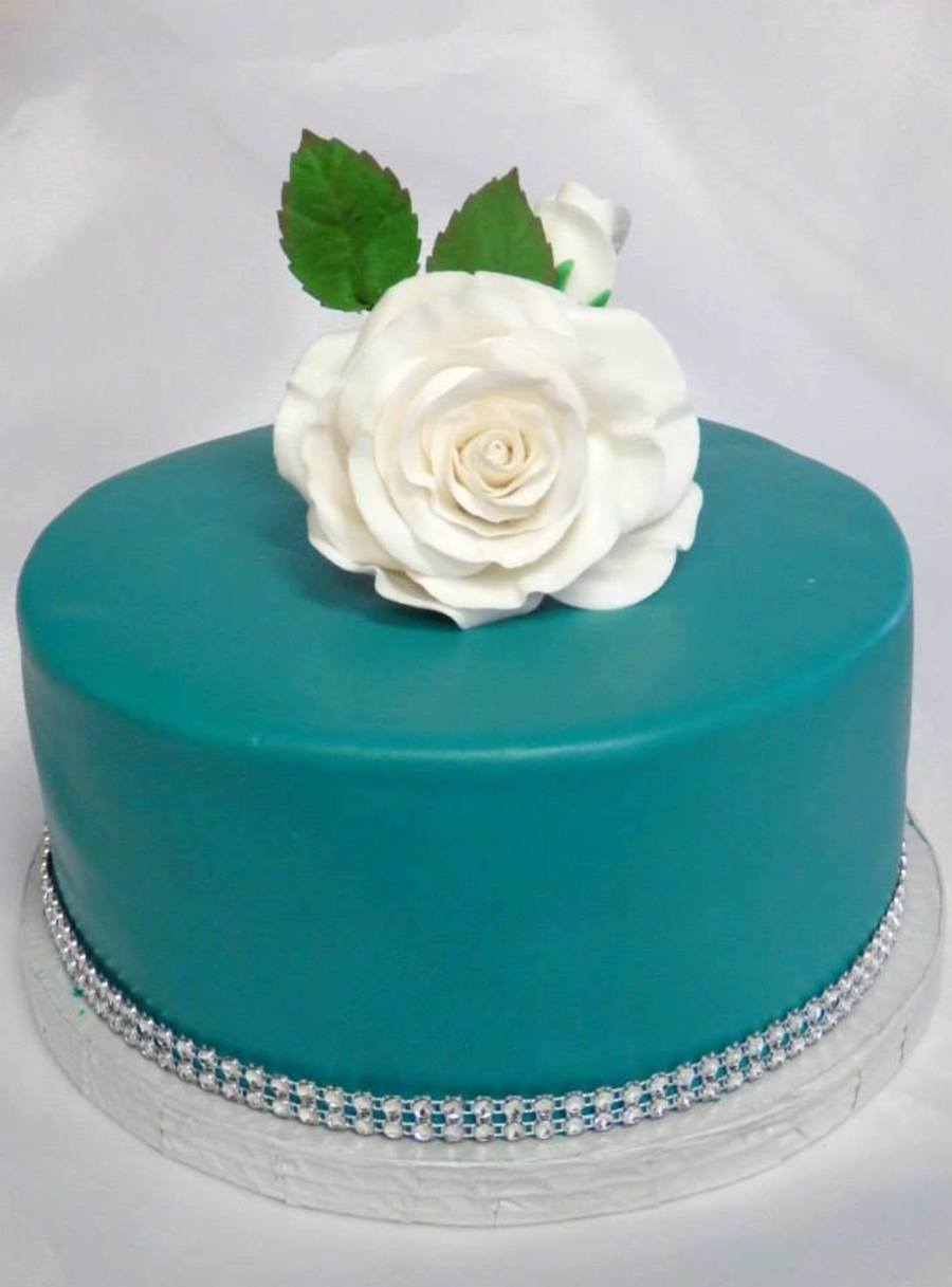 Turquoise Birthday Cake