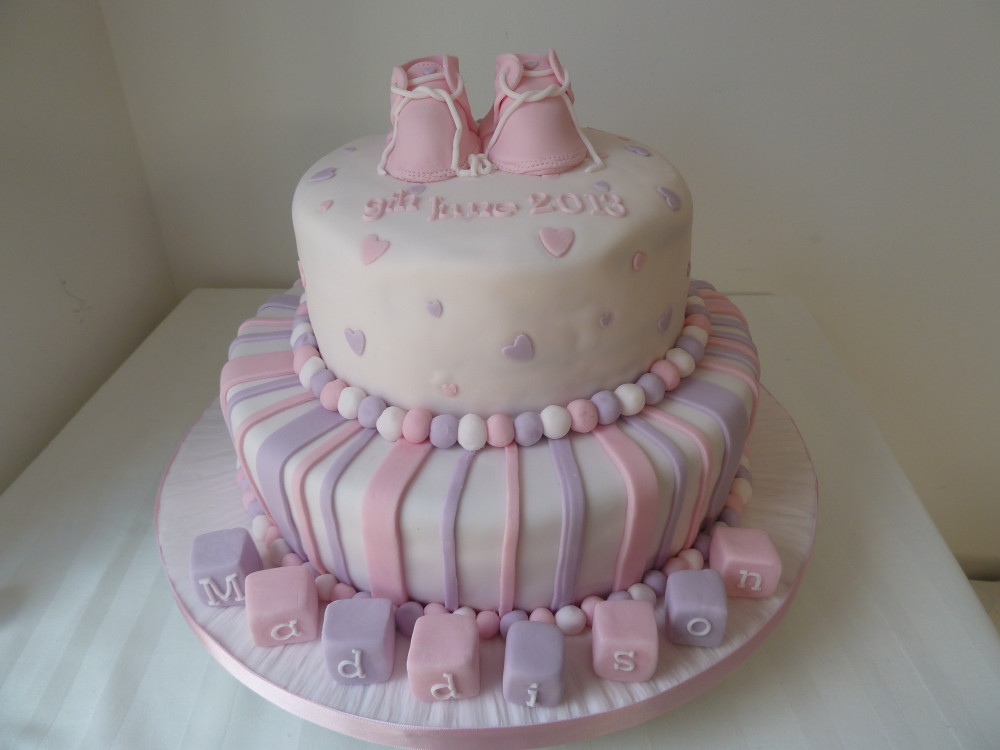 8 Photos of One Tier Baptism Cakes