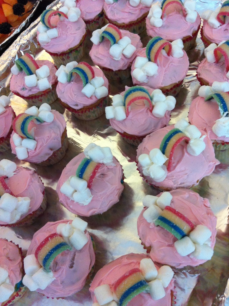 Unicorn Themed Cupcakes for Baby Shower