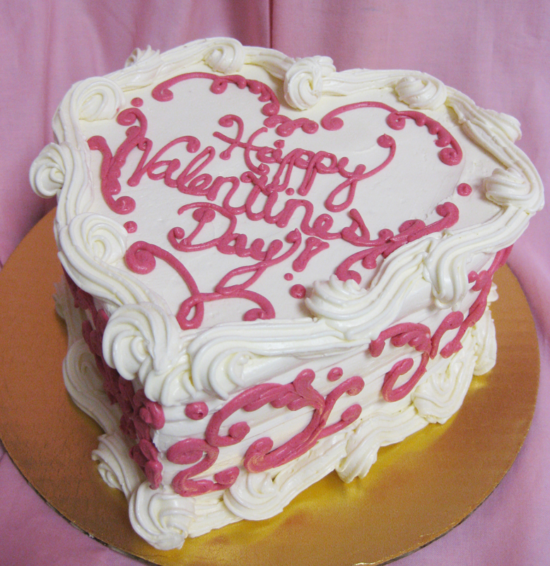 Valentine's Day Heart Cake