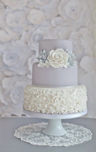 Wedding Cake with Doves