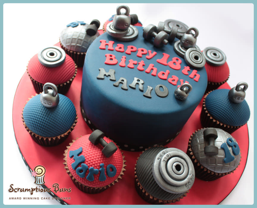 Weight Lifting Birthday Cake Weight Lifting Birthday Cake