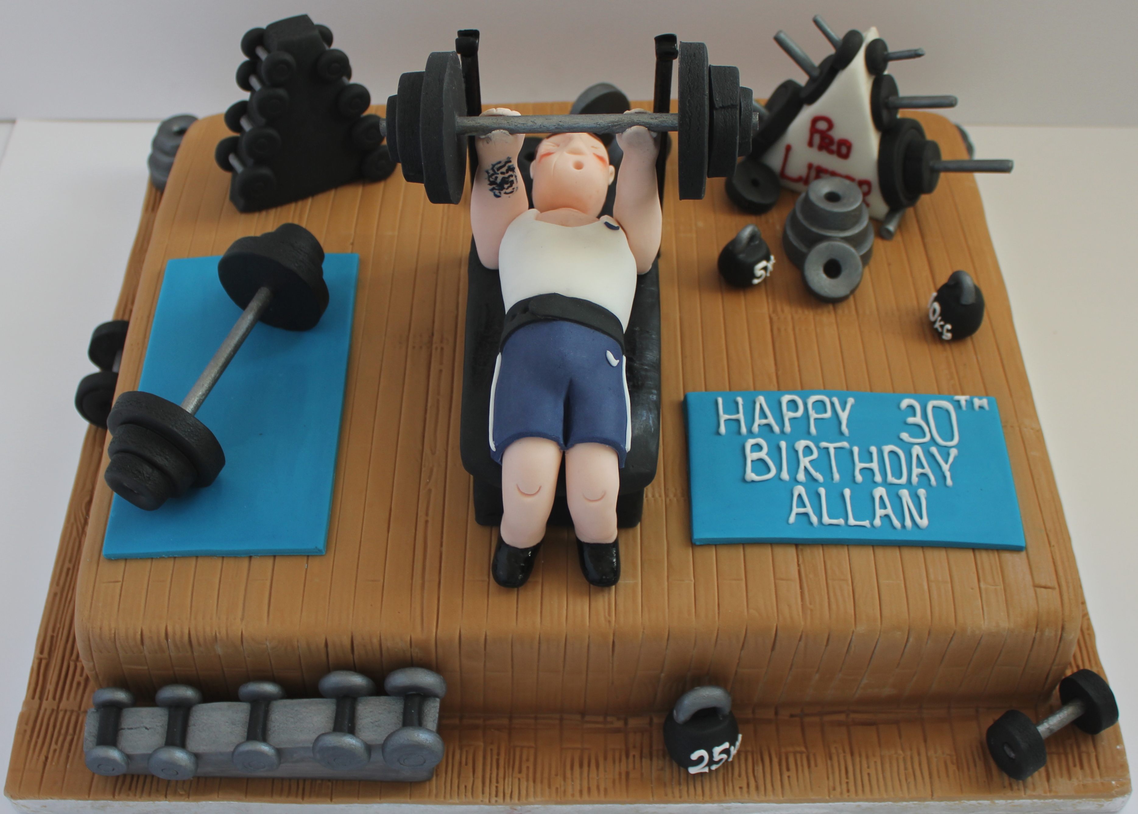 Weight Lifting Birthday Cake Weight Lifting Birthday Cake