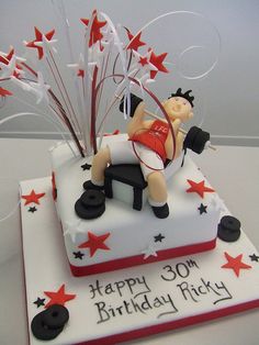 Weight Lifting Birthday Cake