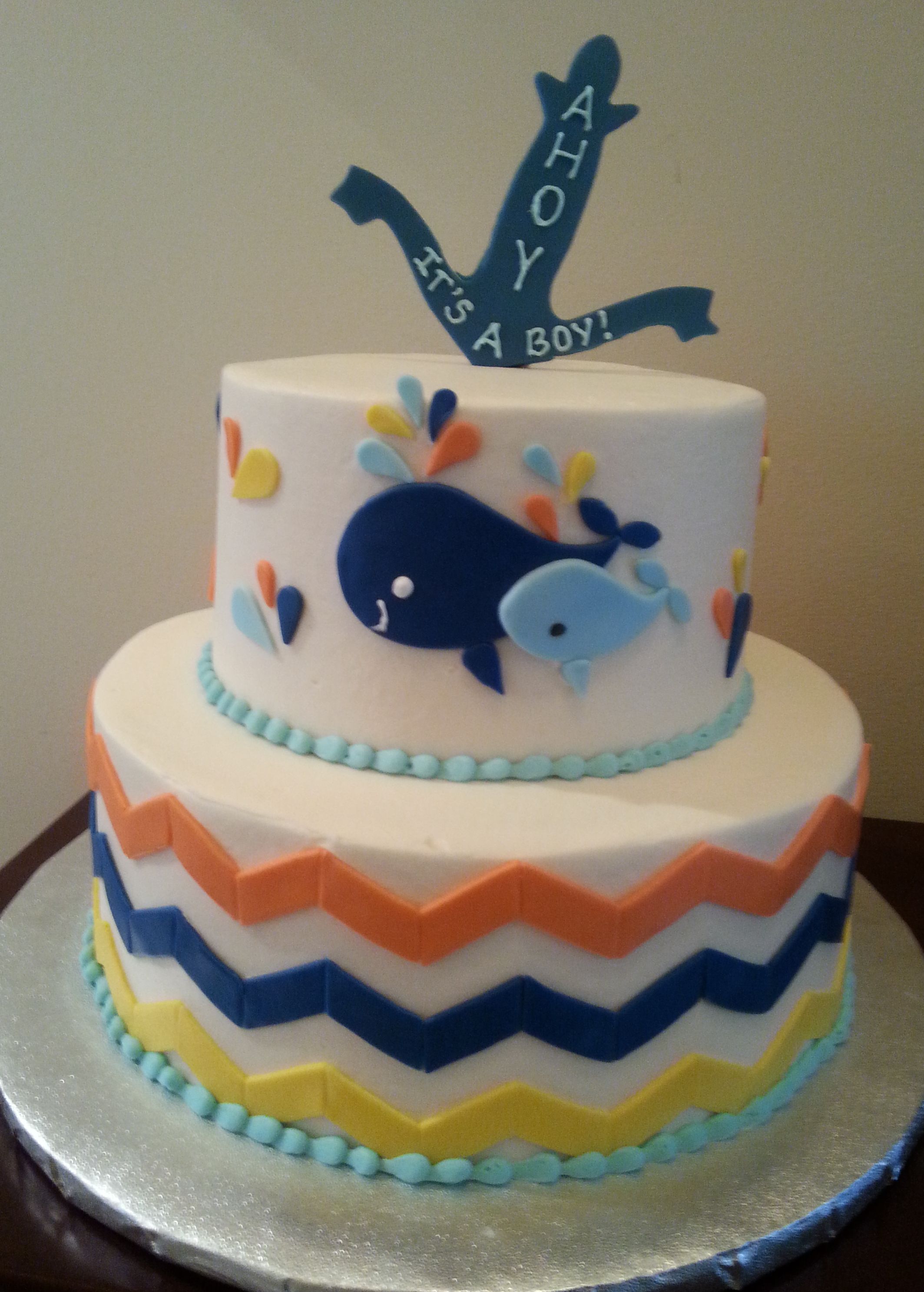 Whale Baby Shower Cake Whale Baby Shower Cake