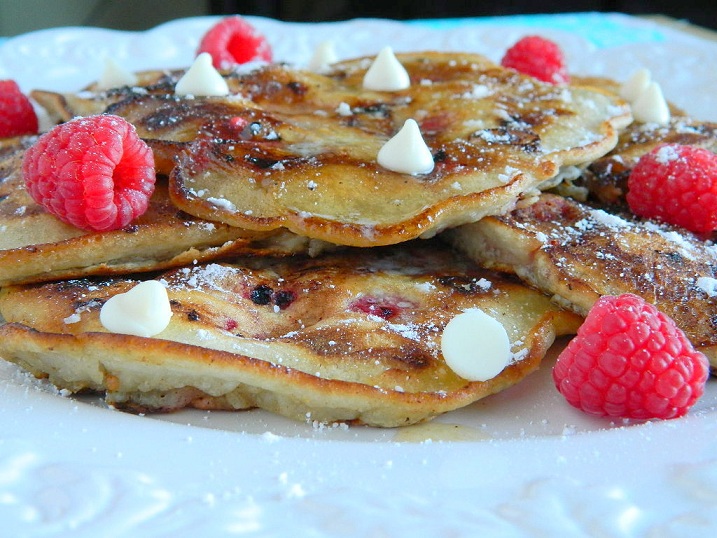 White Chocolate Chip Pancakes