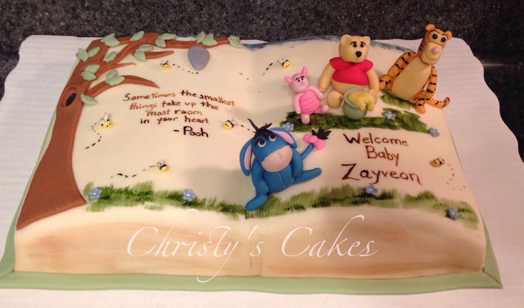 Winnie Pooh Baby Shower Cake