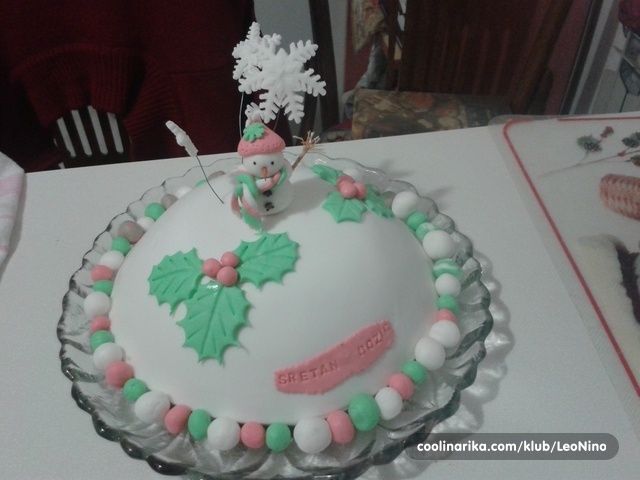 Winter Fondant Cake Winter Fondant Cake