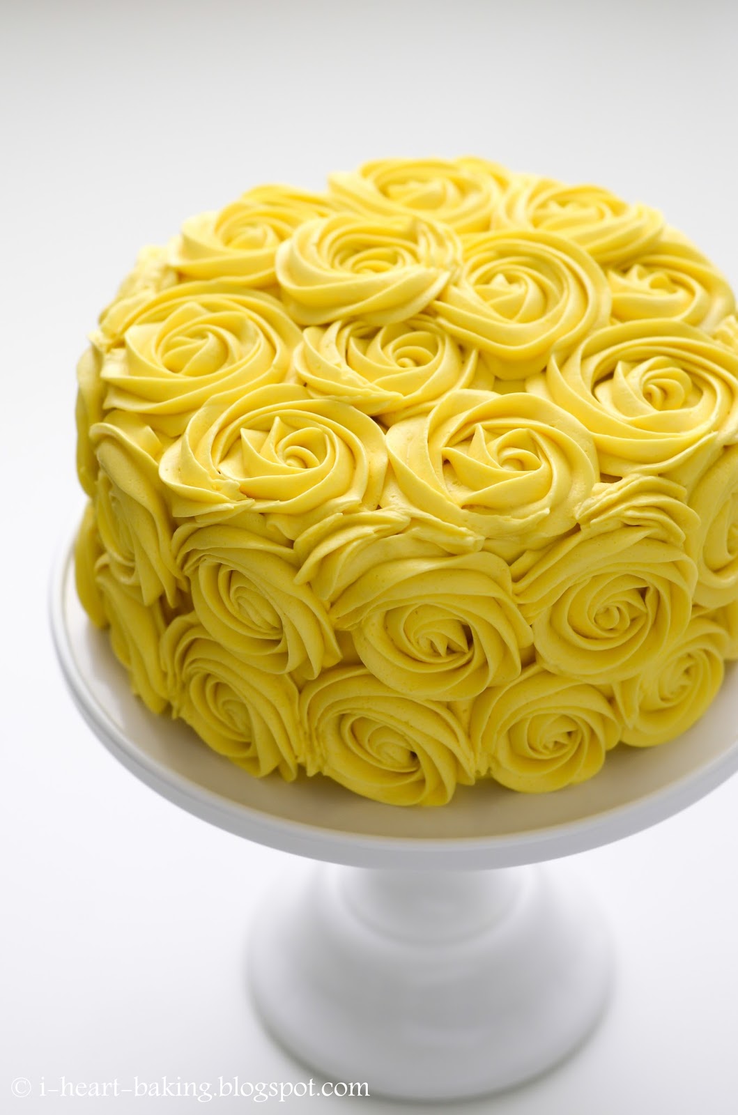 Yellow Rose Birthday Cake