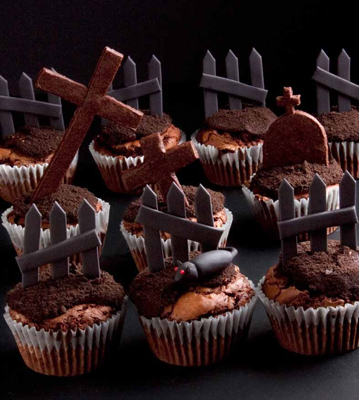 Zombie Graveyard Cupcakes