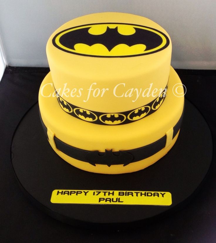 2 Tier Batman Cake 2 Tier Batman Cake