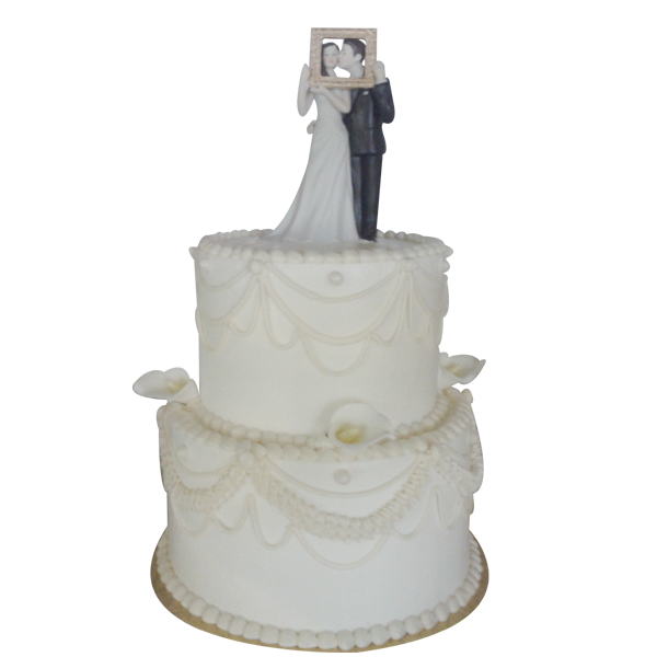 2 Tier Wedding Cake