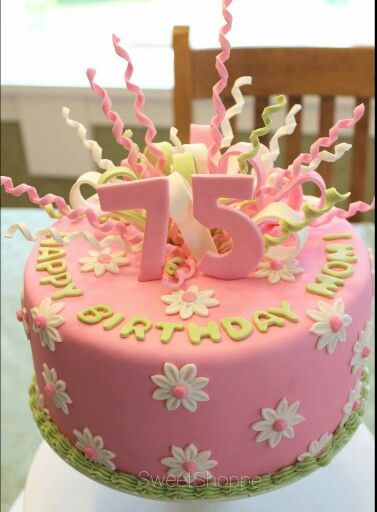 75th Birthday Cake Idea