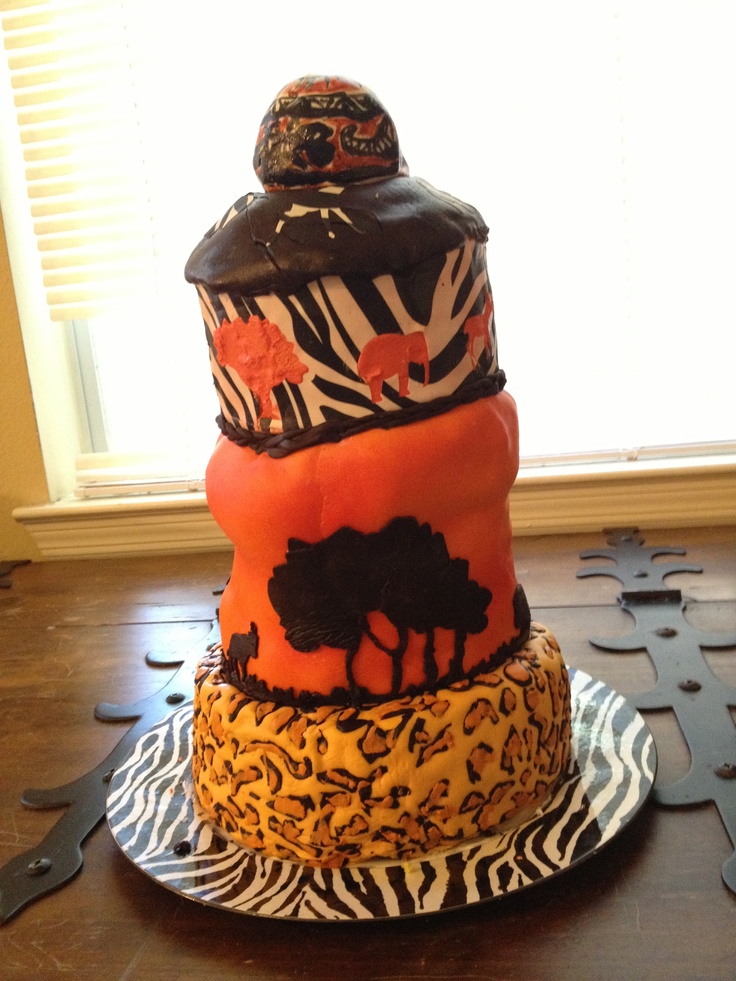 African Theme Cake