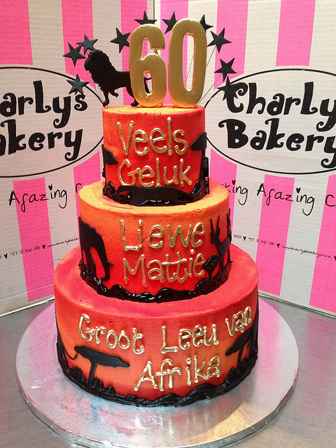 African Themed Birthday Cake