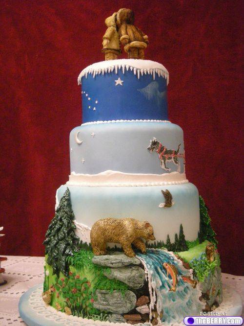 Alaska Themed Cake