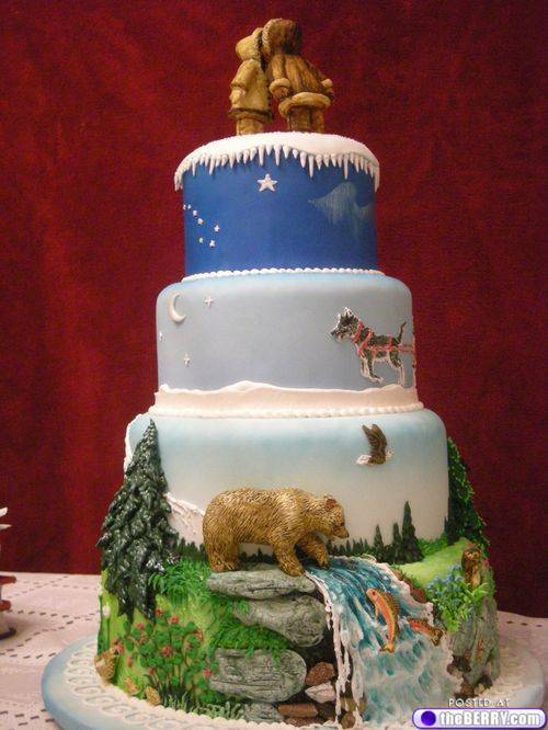 Alaska Themed Cake Alaska Themed Cake