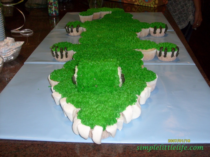 Alligator Baby Shower Cupcakes Alligator Baby Shower Cupcakes