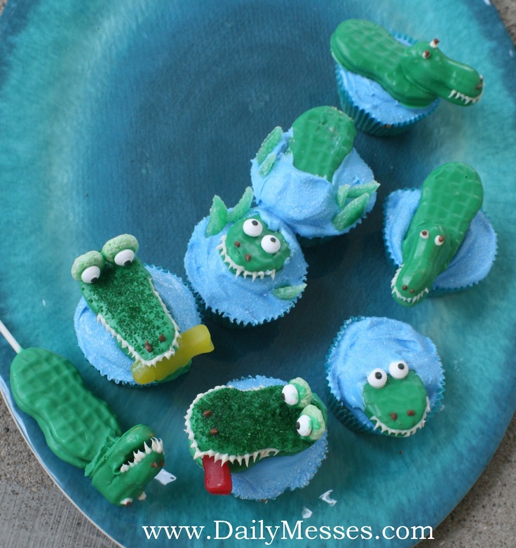 Alligator Cupcakes