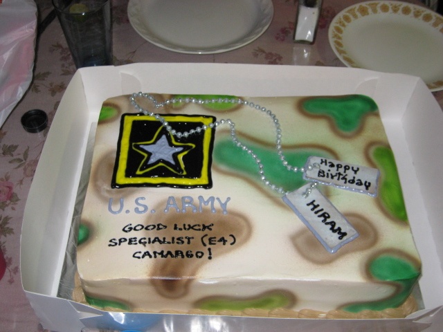 Army Fare Well Cakes Ideas