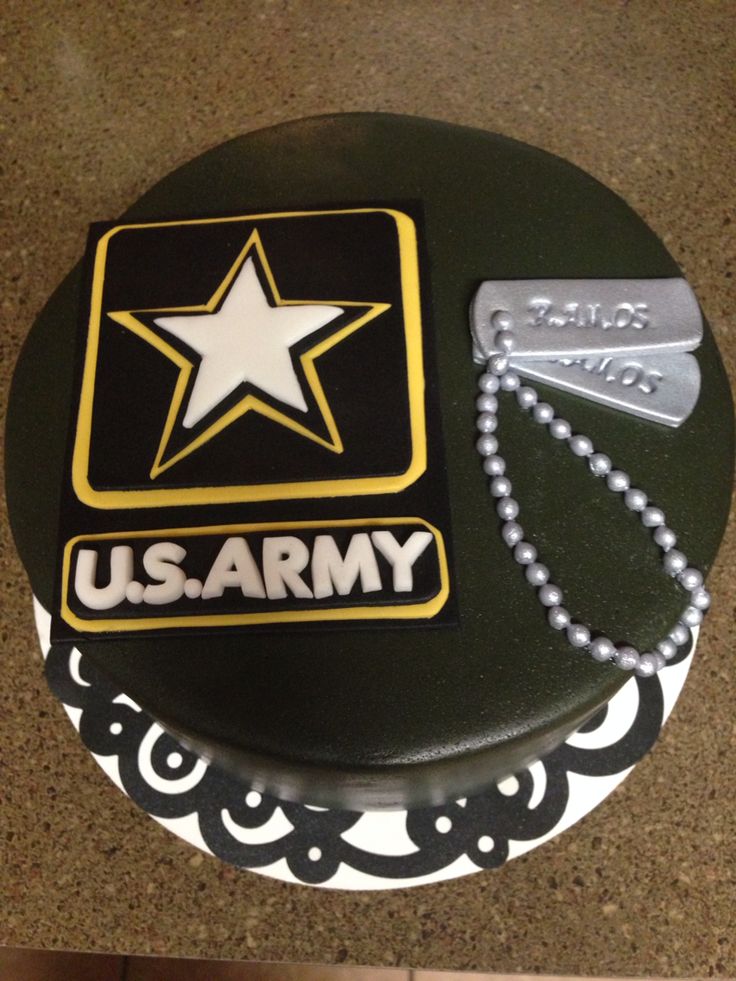 Army Going Away Cake Ideas