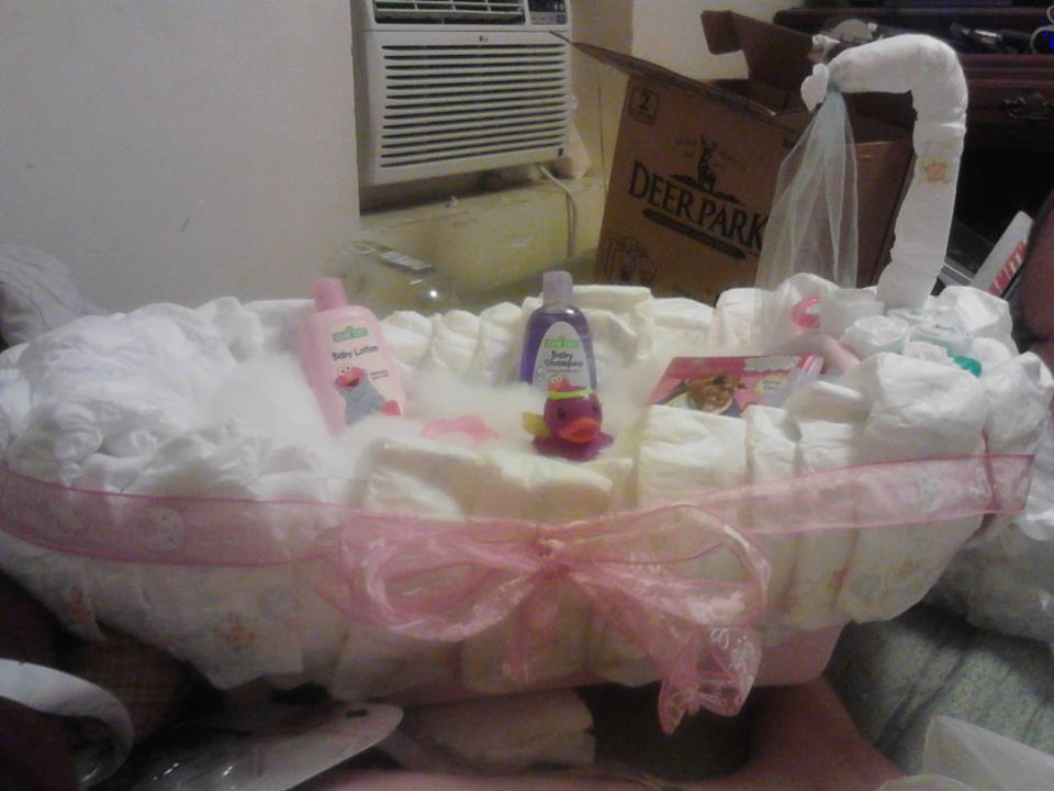 Baby Bath Tub Diaper Cake Baby Bath Tub Diaper Cake