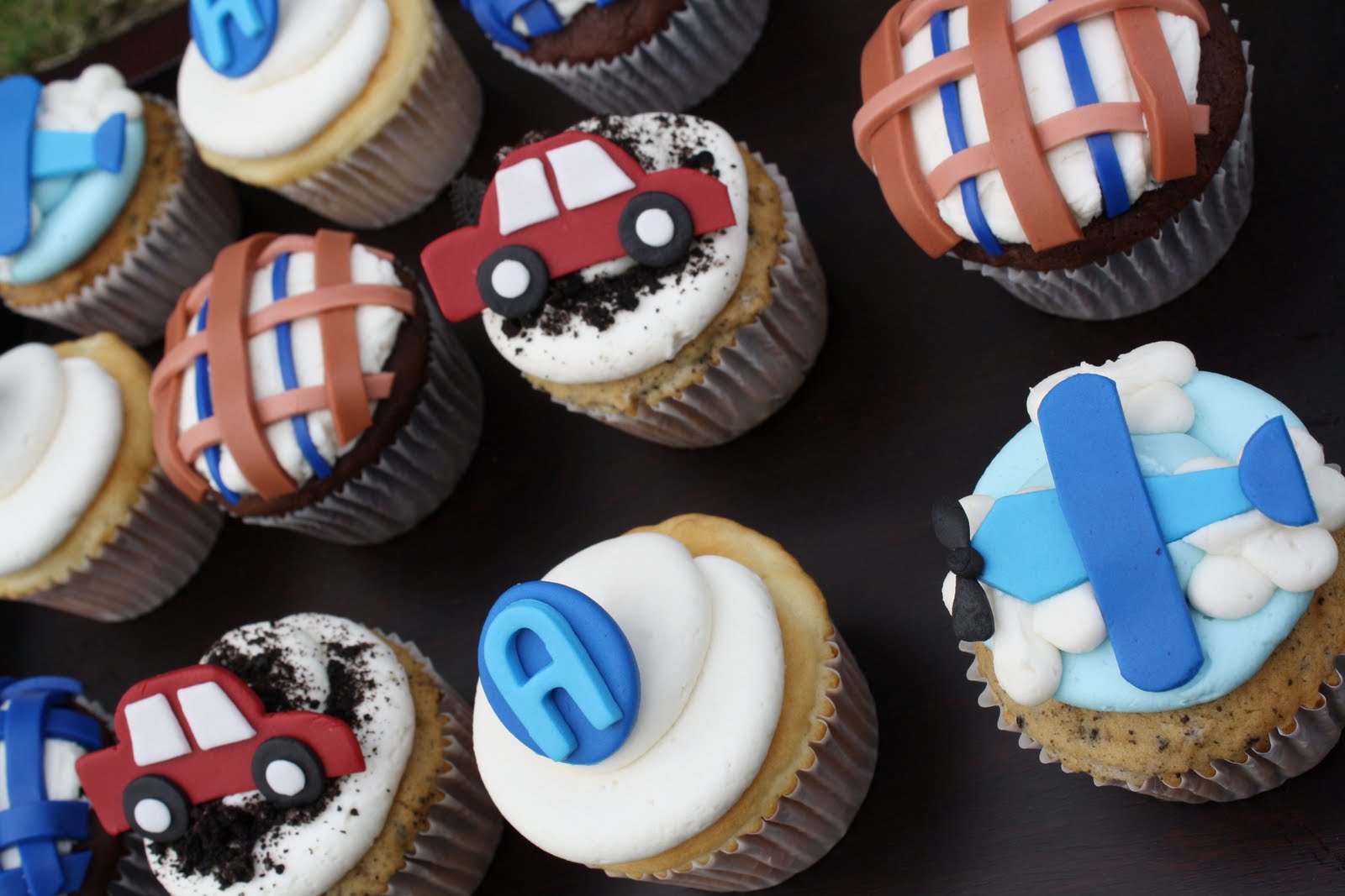 Baby Boy Shower Cupcakes