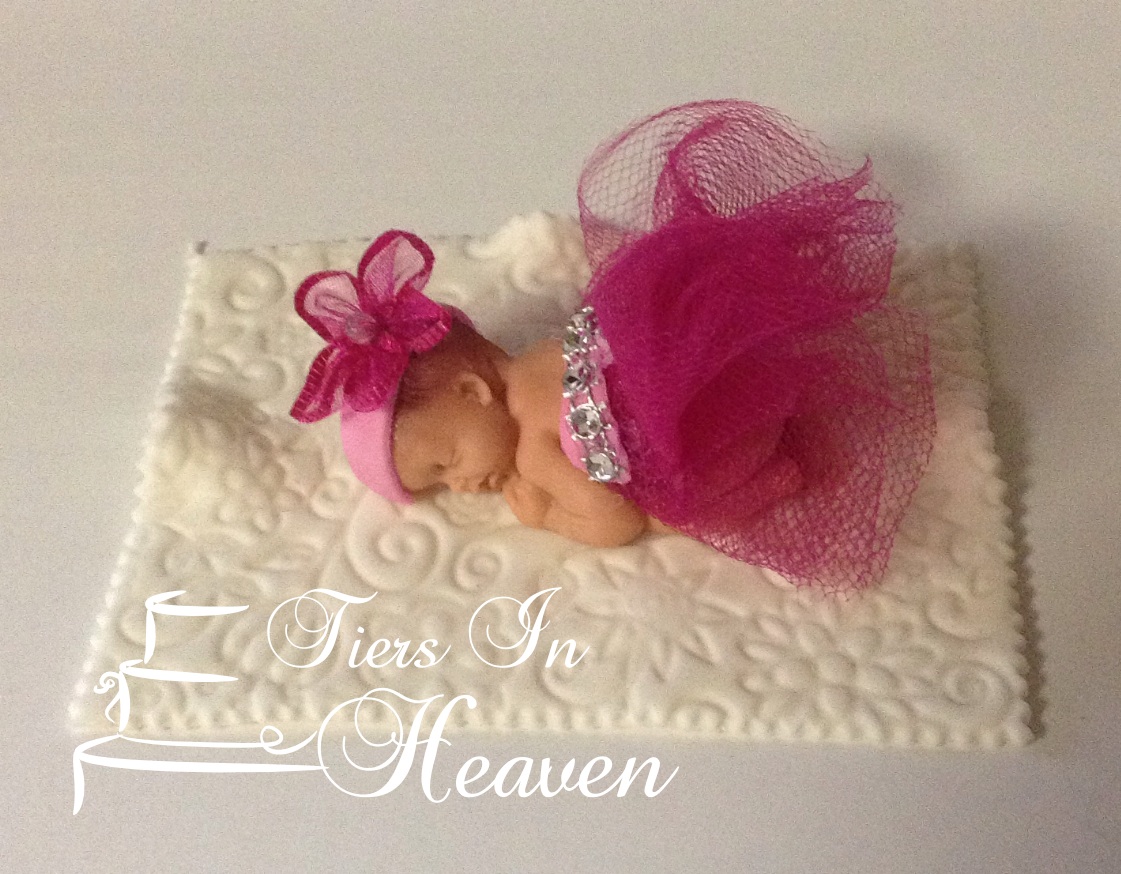 Baby Shower Fondant Cake Topper