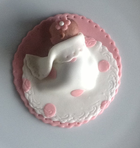 Baby Shower Fondant Cake Topper