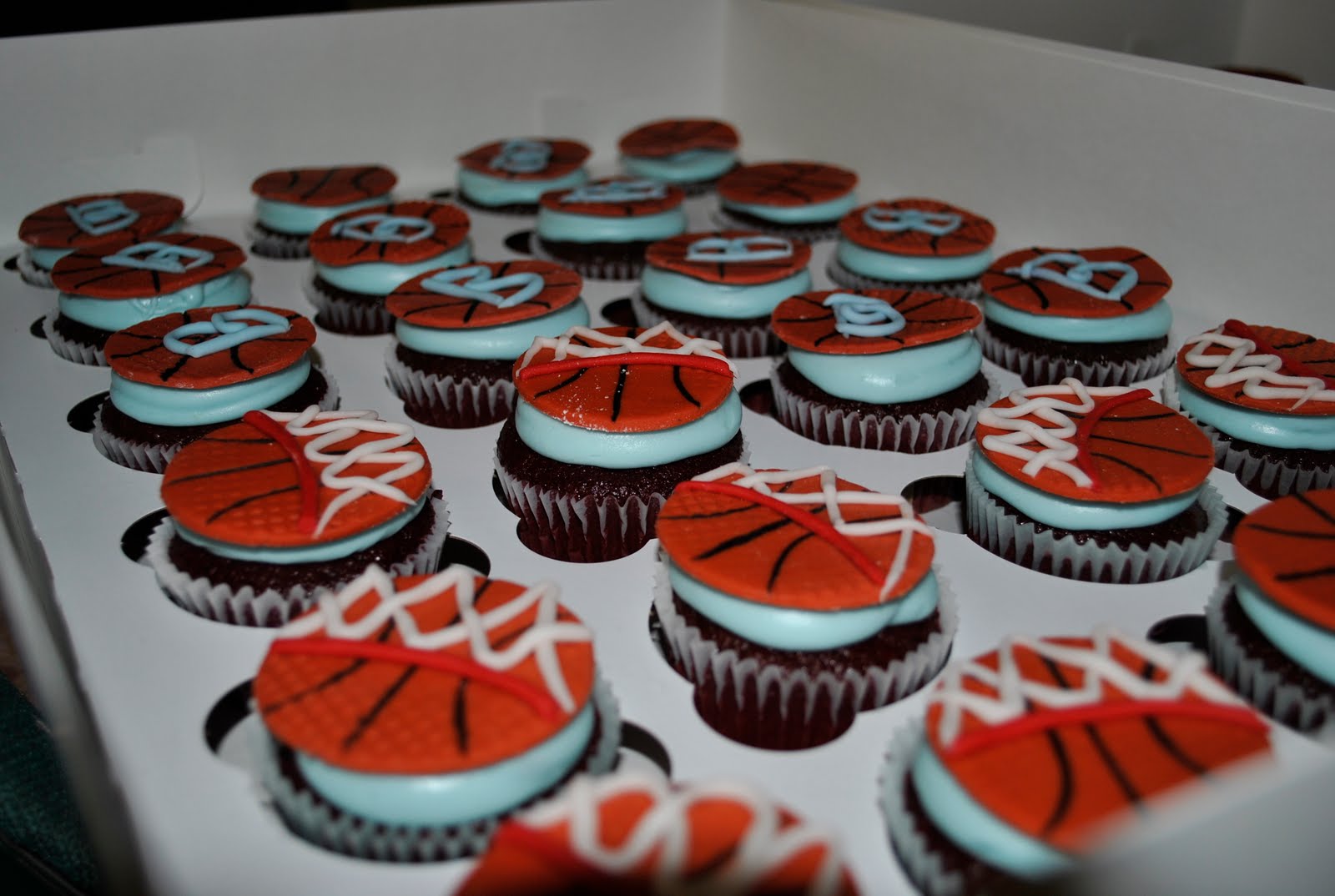 Basketball Cupcake Cake
