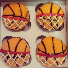 Basketball Cupcakes