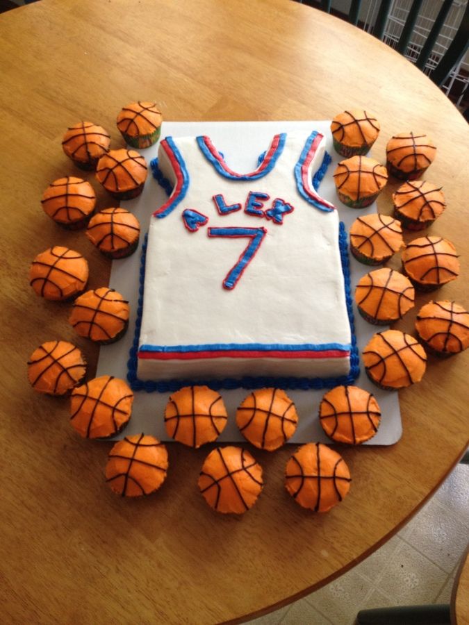 Basketball Jersey Birthday Cakes