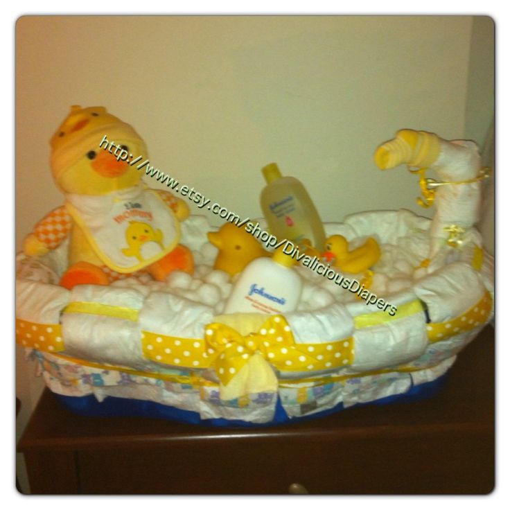 Bath Tub Baby Shower Diaper Cakes