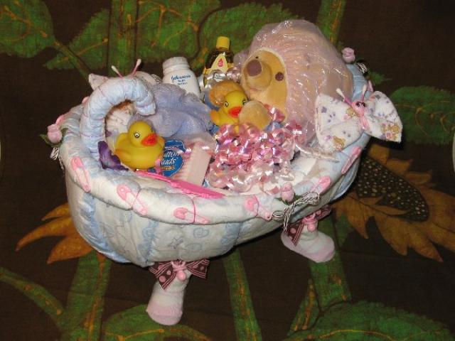 Bathtub Diaper Cake Bathtub Diaper Cake