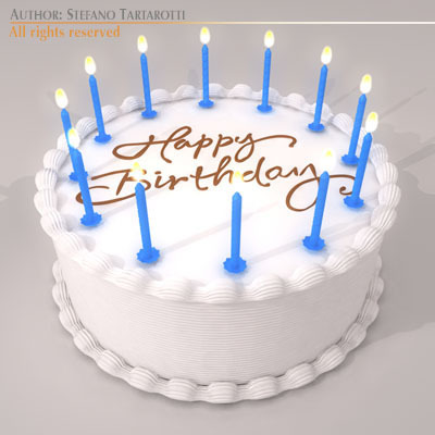 Birthday Cake 3D Model Birthday Cake 3D Model