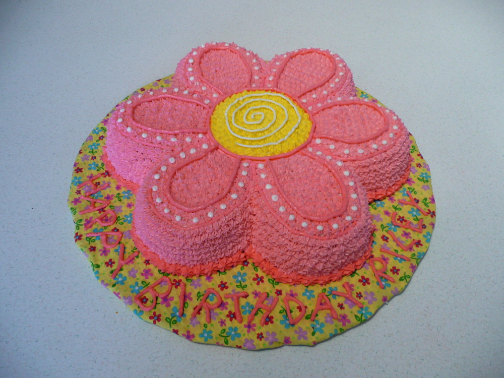 Birthday Cake with Flowers