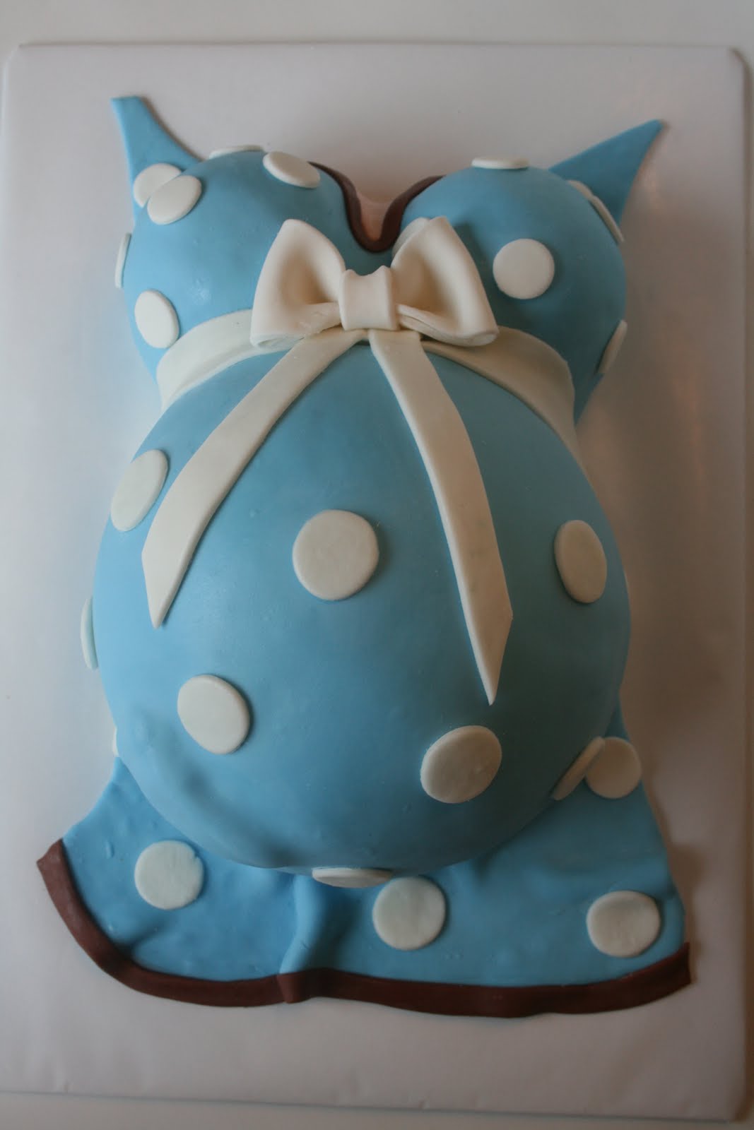 Boy Baby Shower Belly Cake