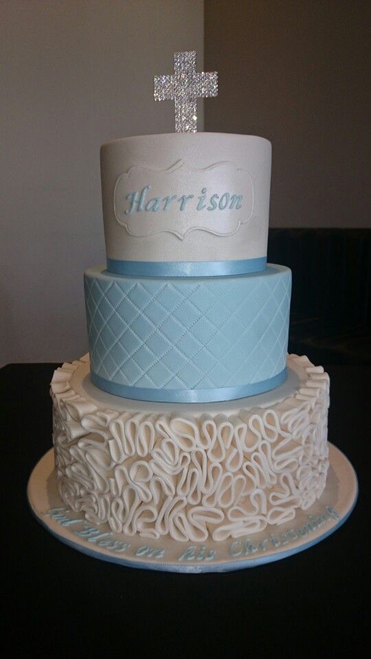 Boys Christening Cake Boys Christening Cake
