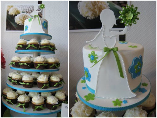 Bridal Shower Cupcake Cake